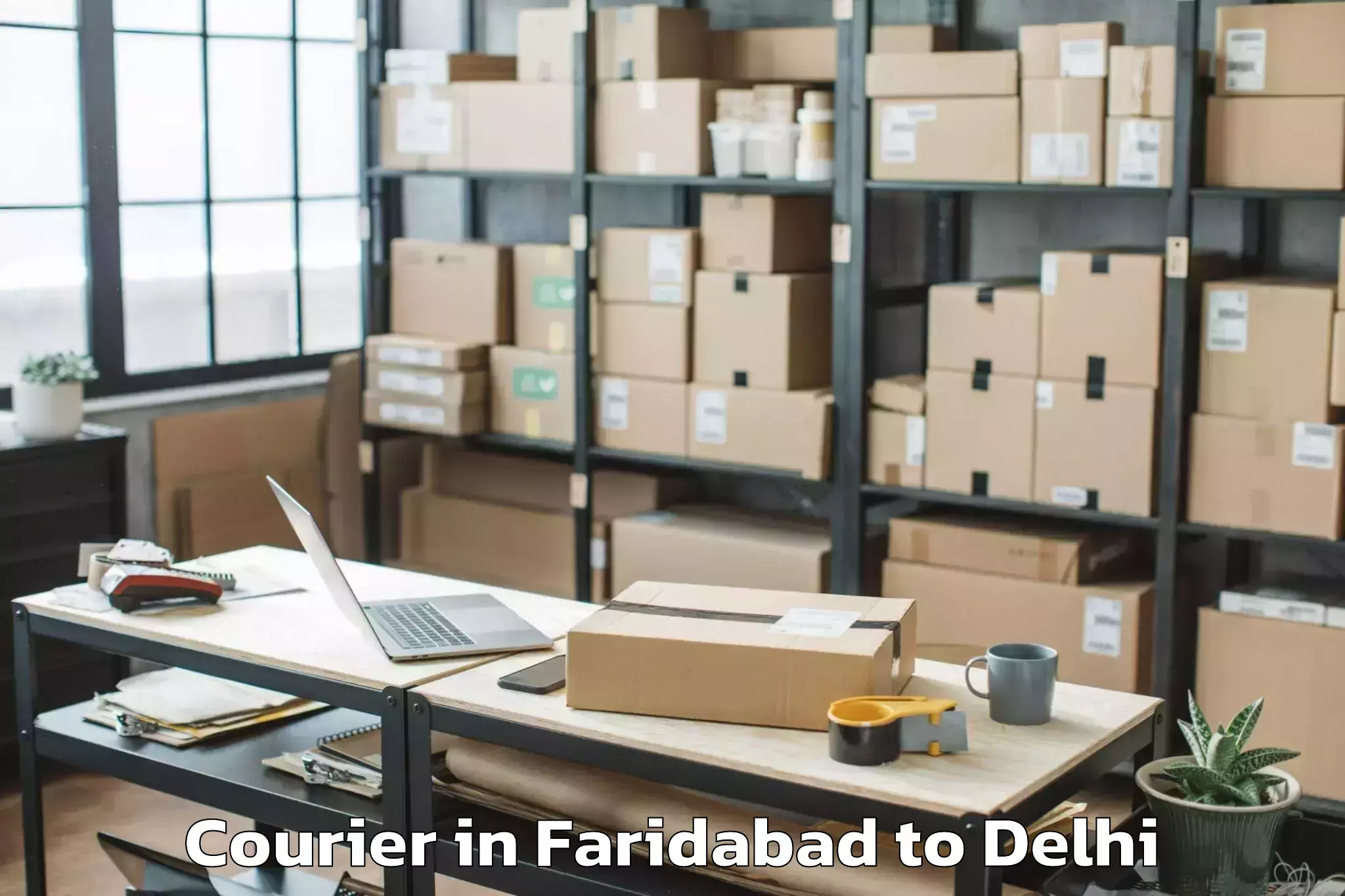 Easy Faridabad to New Delhi Courier Booking